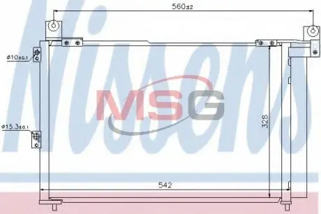 940143 Радіатор кондиціонера NISSENS підбір по vin на Brocar
