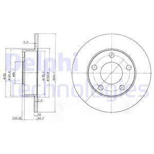 BG3381C TARCZA HAM./TYŁ/ AUDI A4 AVANT (8D5,B5) 02/96-09/01 DELPHI підбір по vin на Brocar