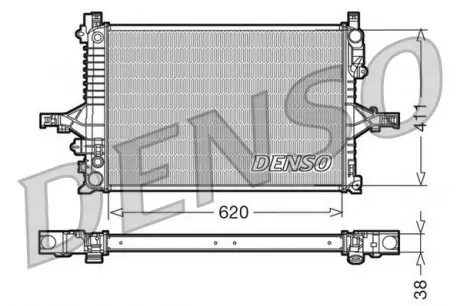 DRM33066 Радиатор, охлаждение двигателя DENSO подбор по vin на Brocar
