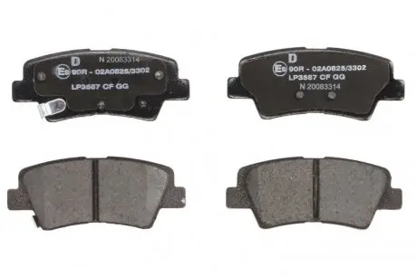 LP3587 Тормозные колодки, дисковые DELPHI подбор по vin на Brocar