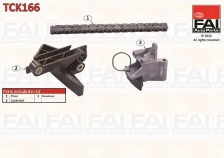 TCK166 К-кт ланцюга ГРМ (без ущільнень) BMW 5 (E60/E60N) 03-/7 (E38) 95- FAI AUTOPARTS підбір по vin на Brocar
