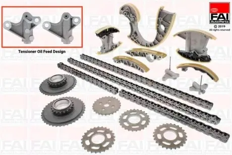 TCK233NG К-кт ланцюга ГРМ Audi A4/6/8,Q7,Phaeton 2.7/3.0TDI -4 FAI AUTOPARTS підбір по vin на Brocar