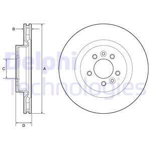 BG9204C Тормозной диск BG9204C DELPHI DELPHI подбор по vin на Brocar