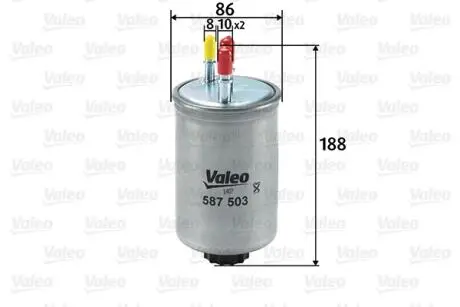587503 Фільтр палива VALEO підбір по vin на Brocar