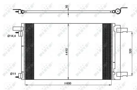 35948 Конденсатор, Кондиціонер NRF підбір по vin на Brocar