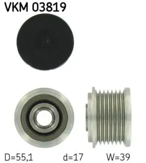 VKM03819 Шків генератора SKF підбір по vin на Brocar