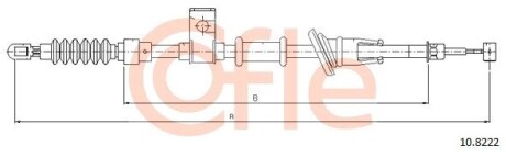108222 Трос ручника COFLE підбір по vin на Brocar