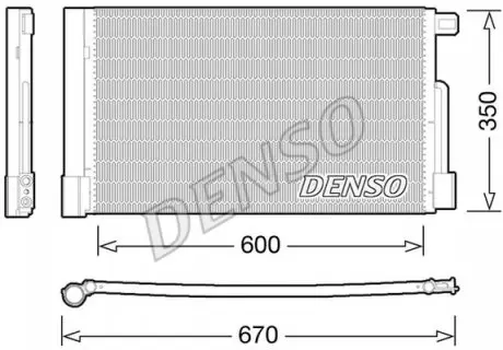 DCN01004 Конденсер кондиціонера DENSO підбір по vin на Brocar