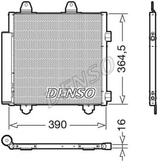 DCN21033 Радиатор кондиционера DENSO підбір по vin на Brocar
