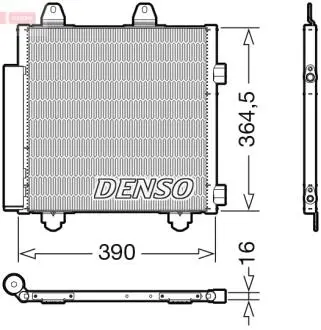 DCN21033 Радиатор кондиционера DENSO підбір по vin на Brocar