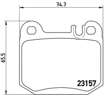 P50043 Гальмівні колодки дискові BREMBO підбір по vin на Brocar