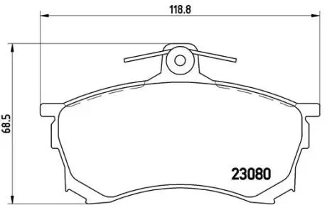 P54021 Гальмівні колодки, дискове гальмо (набір) BREMBO підбір по vin на Brocar