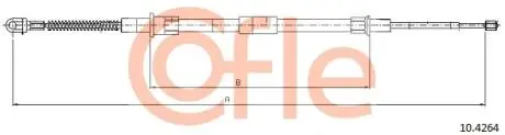 104264 Трос, стояночная тормозная система 10.4264 COFLE COFLE підбір по vin на Brocar