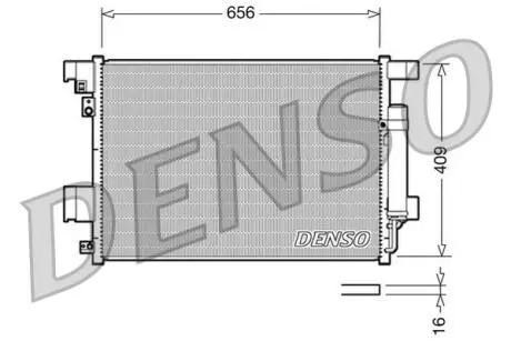 DCN21001 Радіатор кондиціонера DENSO підбір по vin на Brocar