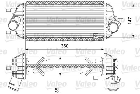 818626 Радиатор наддува VALEO подбор по vin на Brocar