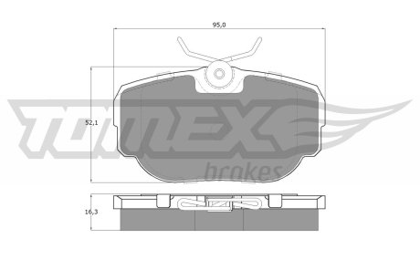 1559 KLOCKI HAMULC. LAND ROVER DISCOVERY II 98-04 TYŁ TOMEX підбір по vin на Brocar