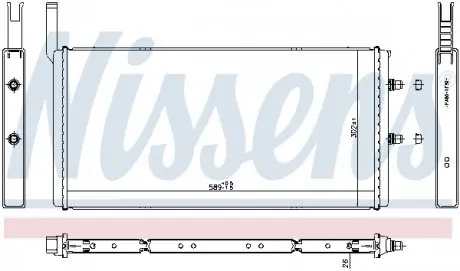 60835 Радіатор BMW 5 F10-F11-F18 10- NISSENS підбір по vin на Brocar