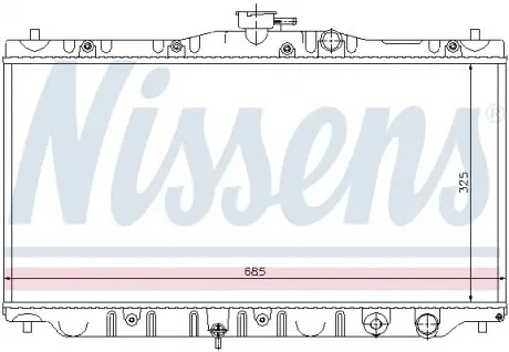 63304 Радіатор охолоджування NISSENS підбір по vin на Brocar