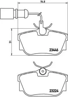 P85059 Гальмівні колодки, дискове гальмо (набір) BREMBO підбір по vin на Brocar