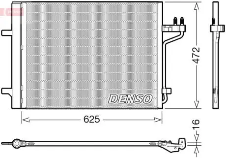 DCN10047 Конденсер кондиционера DENSO подбор по vin на Brocar