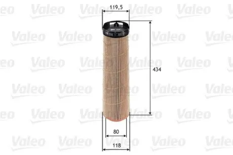 585670 Воздушный фильтр VALEO підбір по vin на Brocar