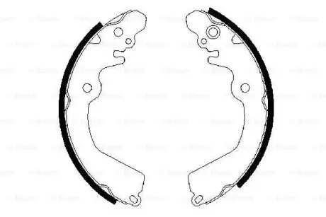 0986487451 Колодки тормозные (задние) Mitsubishi Lancer/Colt/Galant 98-03 (барабанные) (203.2x36) BOSCH подбор по vin на Brocar