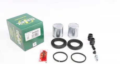 243915 Ремкомплект суппорта (переднего) Hyundai Santa Fe 01- (d=43mm) (+2 поршня) (Mando) FRENKIT подбор по vin на Brocar