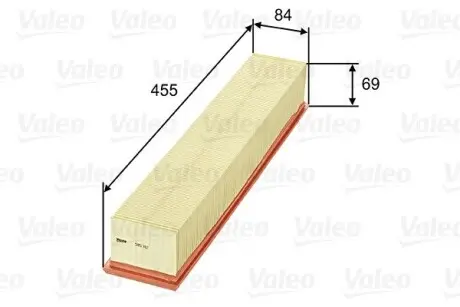 585312 Воздушный фильтр VALEO підбір по vin на Brocar