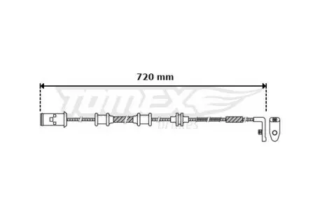 3039 CZUJNIK KLOCK. HAMULC. OPEL ASTRA G 98-04 PRZÓD TOMEX подбор по vin на Brocar