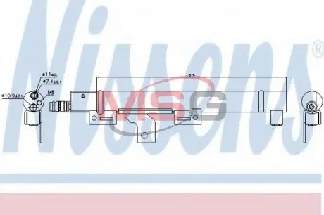 95492 Осушувач, кондиціонер NISSENS підбір по vin на Brocar