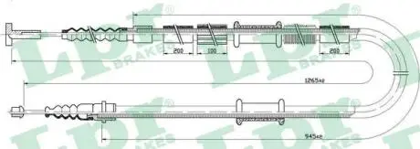 C0341B Трос, стоянкова гальмівна система LPR підбір по vin на Brocar
