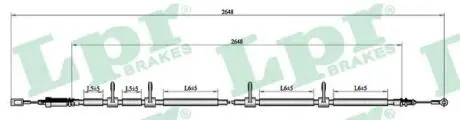C0990B Трос, стояночная тормозная система LPR підбір по vin на Brocar