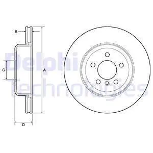 BG4752C Гальмівний диск DELPHI підбір по vin на Brocar