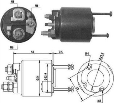 940113050064 Соленоид MERCEDES A168, B245 MAGNETI MARELLI підбір по vin на Brocar