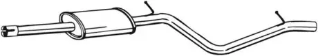 284395 Центр. глушник,випускна сист. BOSAL підбір по vin на Brocar