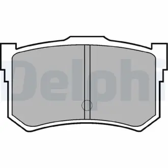 LP678 Комплект гальмівних колодок, дискове гальмо DELPHI підбір по vin на Brocar
