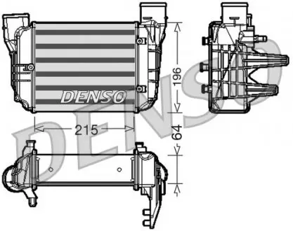 DIT02002 Интеркулер DENSO підбір по vin на Brocar