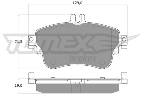 1807 KLOCKI HAMULC. MERCEDES W176 A-KLASA 12- PRZÓD TOMEX подбор по vin на Brocar