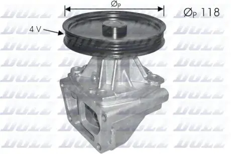 S146 Помпа води з корпусом Fiorino,Tipo,Tempra 1.4/1.6 -89 DOLZ підбір по vin на Brocar