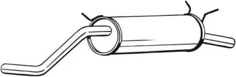 279155 Глушник вихлопних газів (кінцевий) BOSAL підбір по vin на Brocar