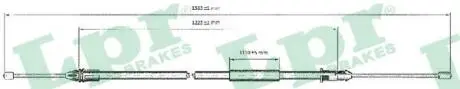 C0403B Трос, стояночная тормозная система C0403B LPR LPR підбір по vin на Brocar