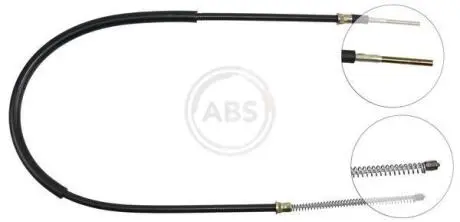 K12597 Трос, стояночная тормозная система A.B.S. K12597 A.B.S. подбор по vin на Brocar