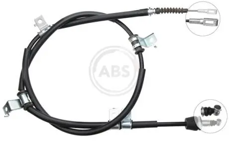 K17157 Трос ручного тормоза Hyundai I30 (FD) (2007 - 2011) задний левый (вир-во ABS) A.B.S. підбір по vin на Brocar