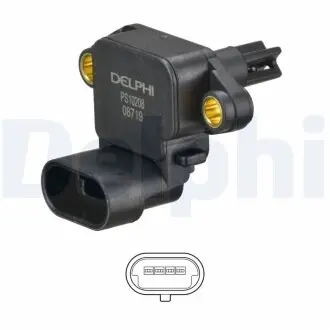 PS10208 CZUJNIK CIS. W KOLEKTORZE DELPHI підбір по vin на Brocar