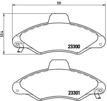P24045 Тормозные колодки дисковые BREMBO подбор по vin на Brocar