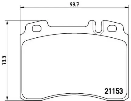 P50022 Гальмівні колодки, дискове гальмо (набір) BREMBO підбір по vin на Brocar