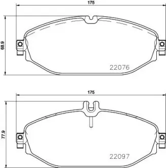 P50124 Гальмівні колодки дискові BREMBO підбір по vin на Brocar