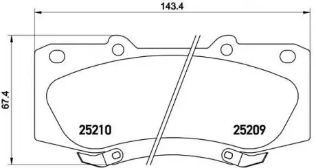 P83140 Тормозные колодки Brembo BREMBO підбір по vin на Brocar