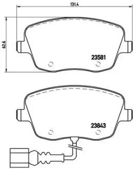P85077 Гальмівні колодки дискові BREMBO підбір по vin на Brocar