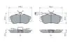 0986461115 Колодки диск. передн.(з датч.) AUDI 80/100 BOSCH підбір по vin на Brocar